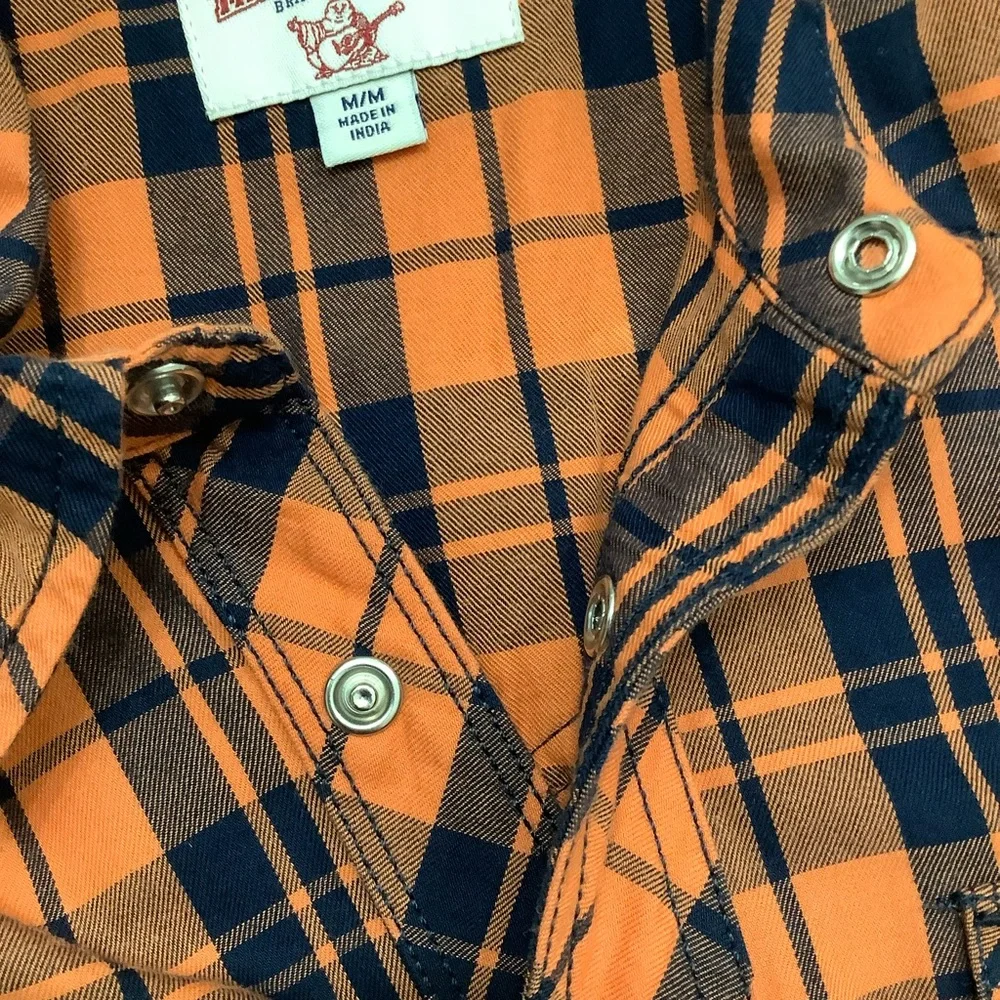 True Religion Short Sleeve Shirt Snap Button